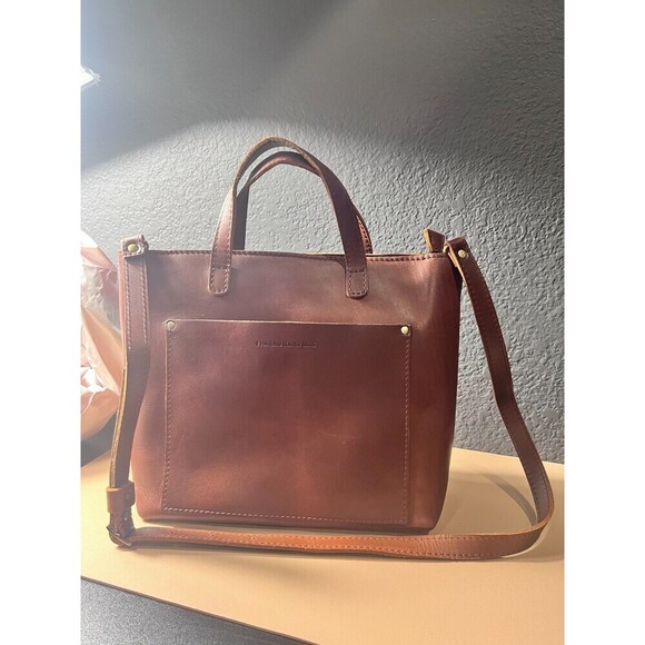 Portland Leather Women's Goods Almost Perfect Zip Medium Tote Bag – Brown - Picture 4 of 16